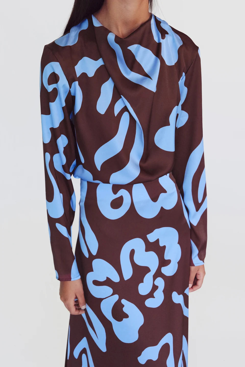 Capuli Skirt in Nory Moca print