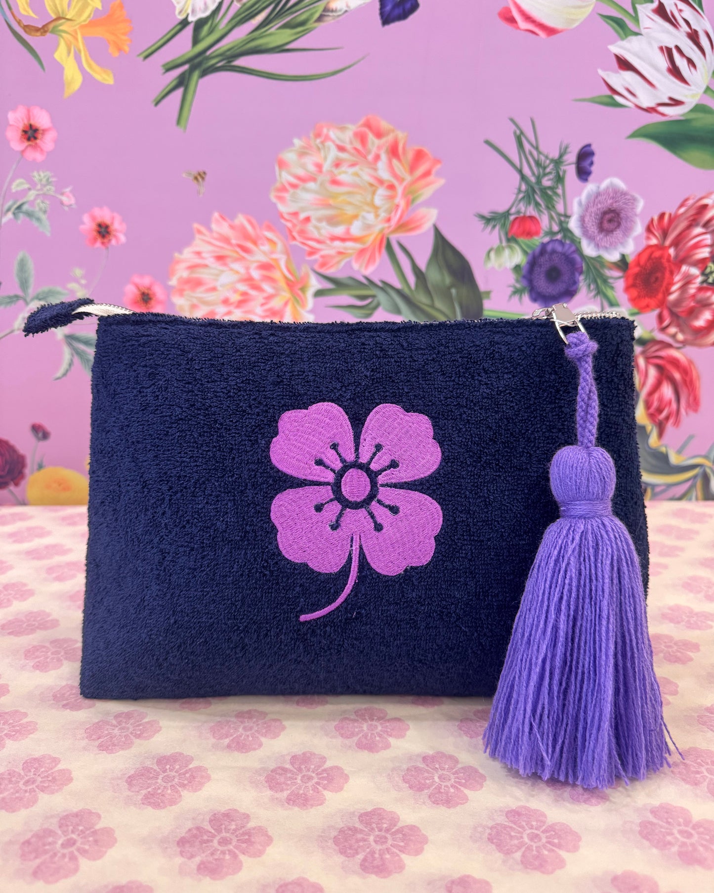 DLD Lucky Poppy Terry Clutch