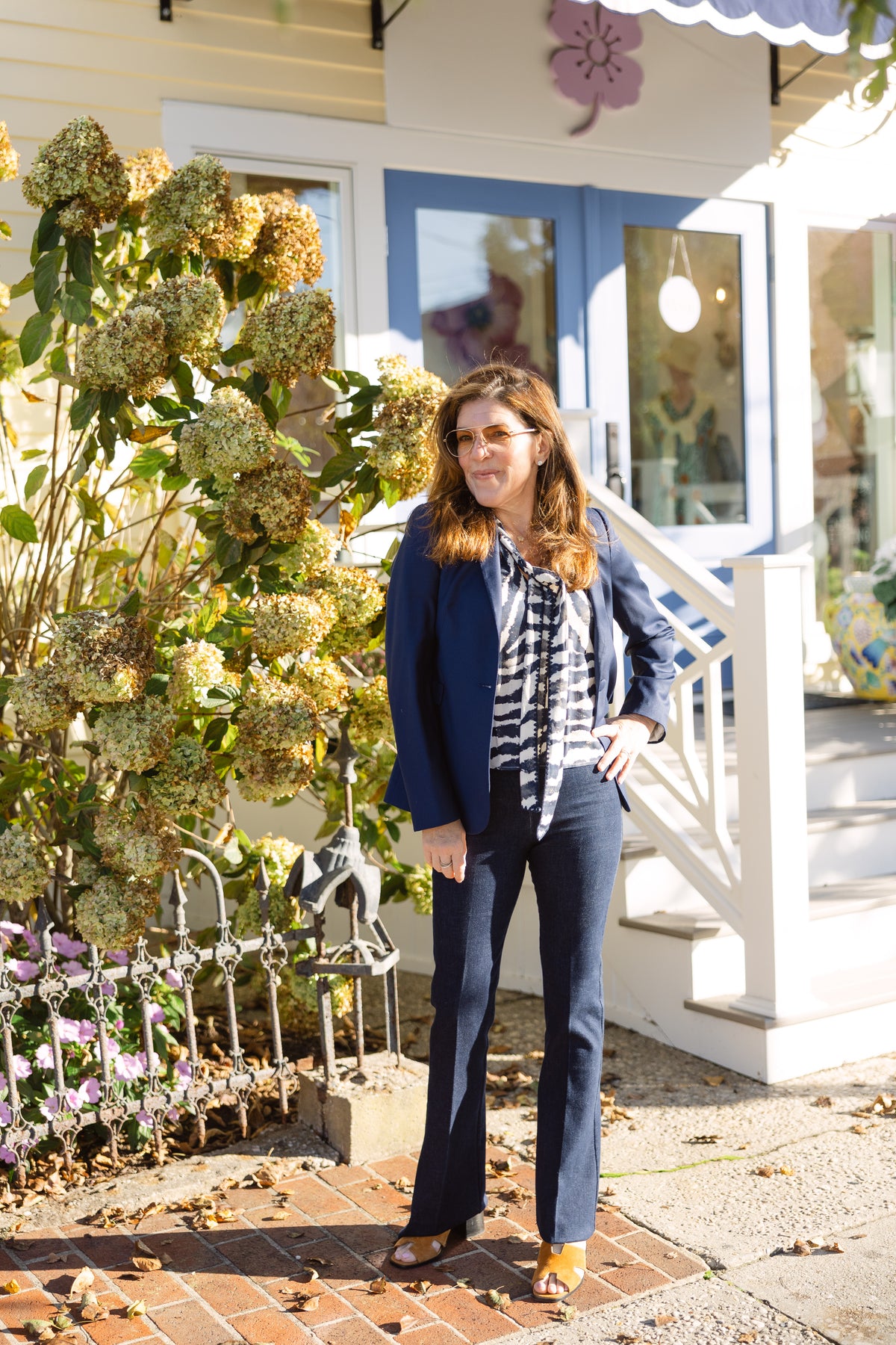 Poeta Navy Wool Blazer