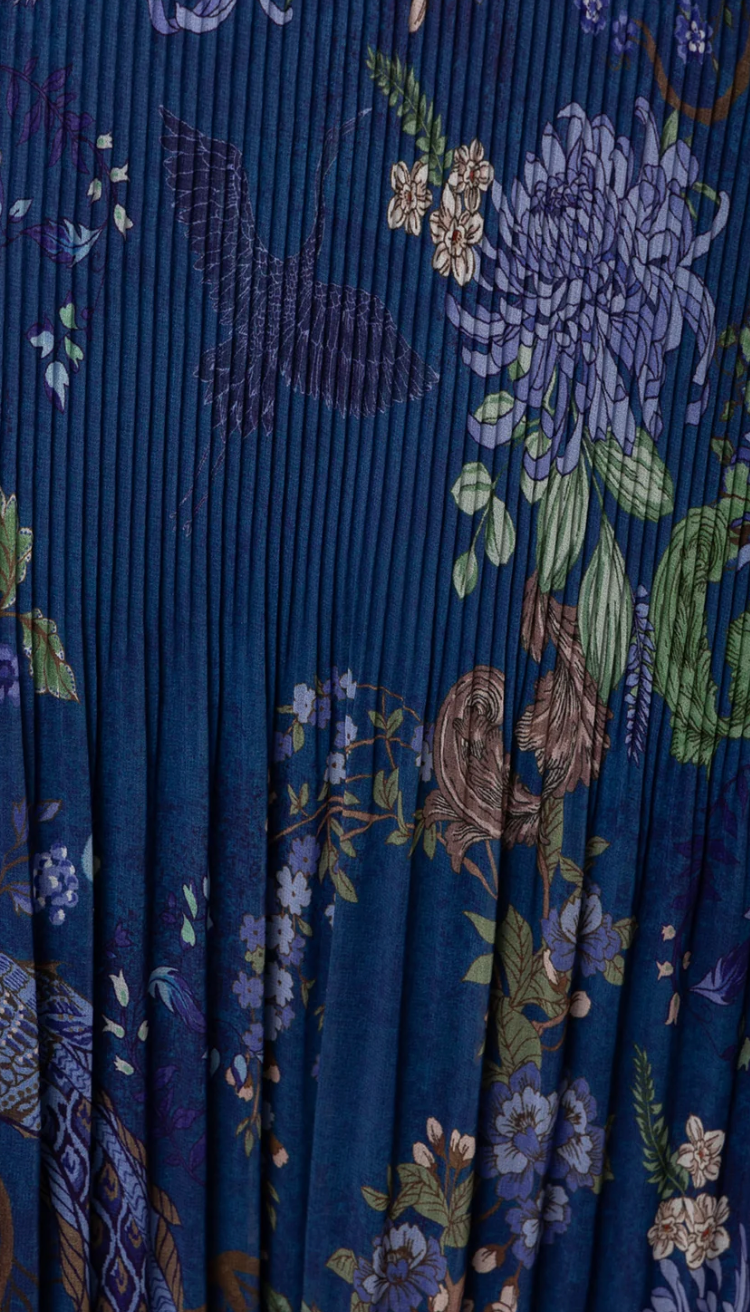 Halebob Navy Floral Maxi Dress
