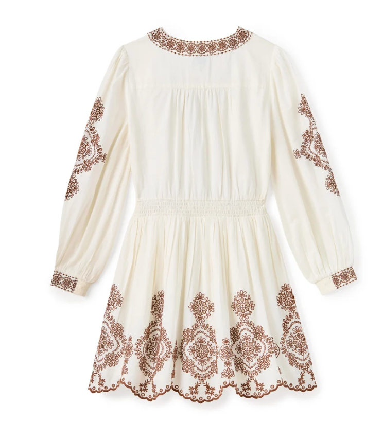 Blake Mini Dress-Ivory