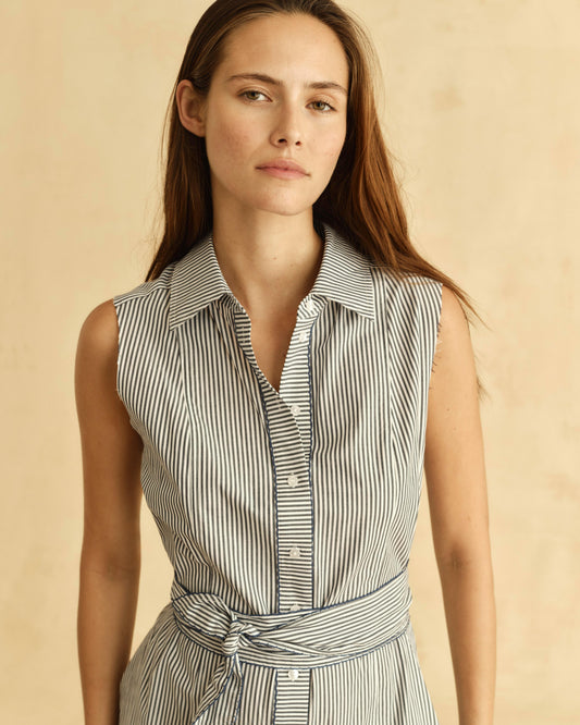 FA26 Francesca Dress-Parkside Floral Stripe