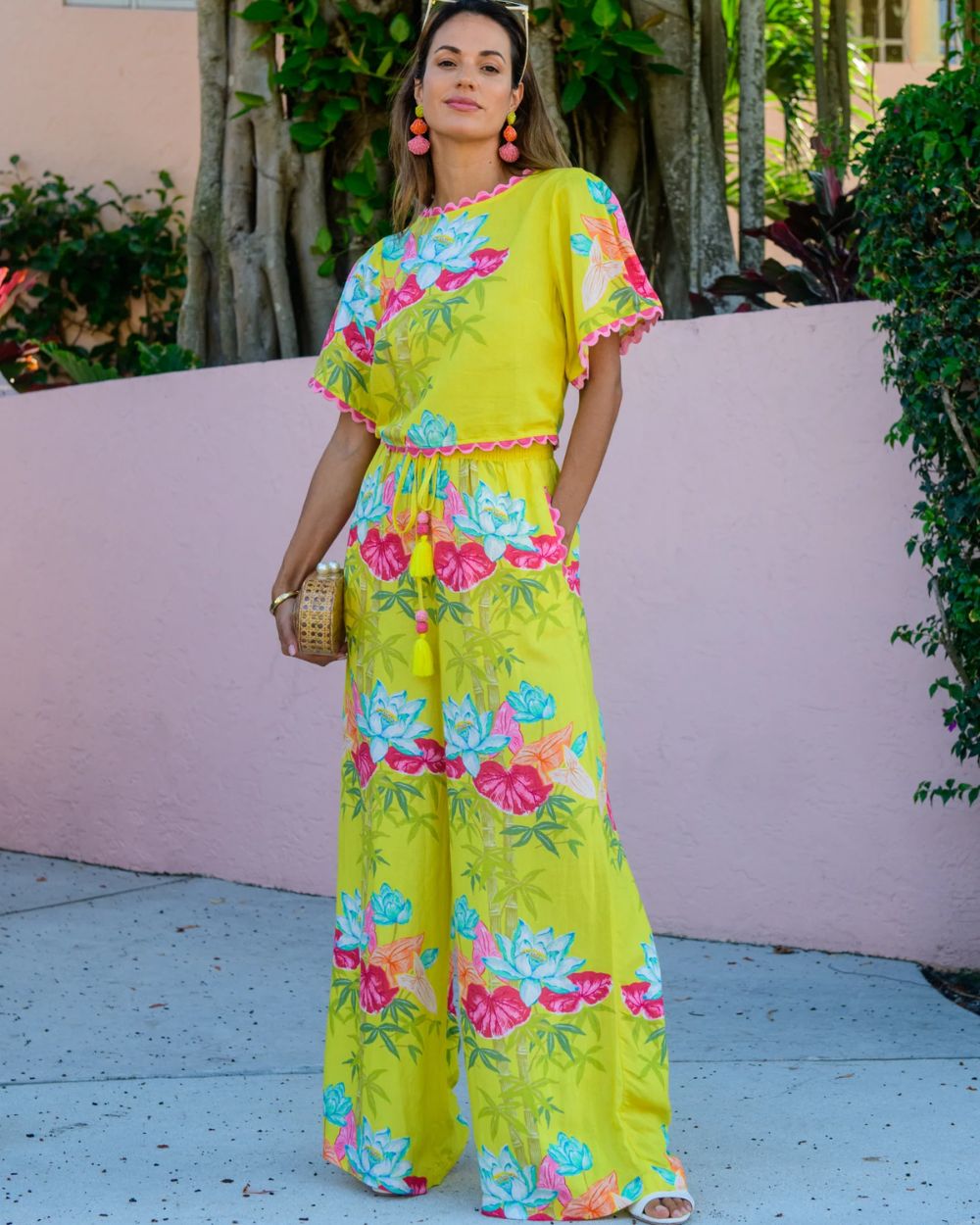Presley Pants in Tropical Bamboo