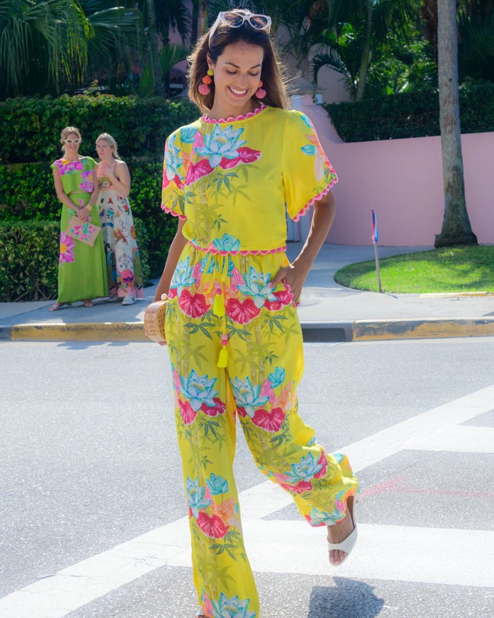 Elizabeth James Paloma Top in Tropical Bamboo