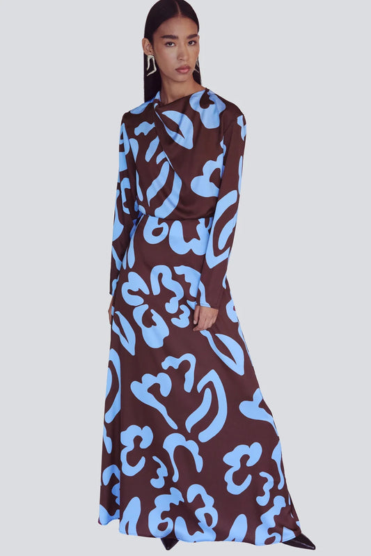 Capuli Skirt in Nory Moca print