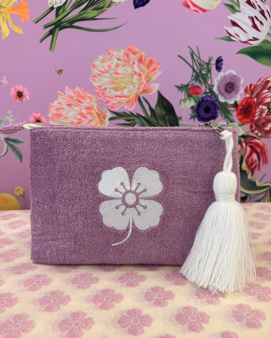DLD Lucky Poppy Terry Clutch