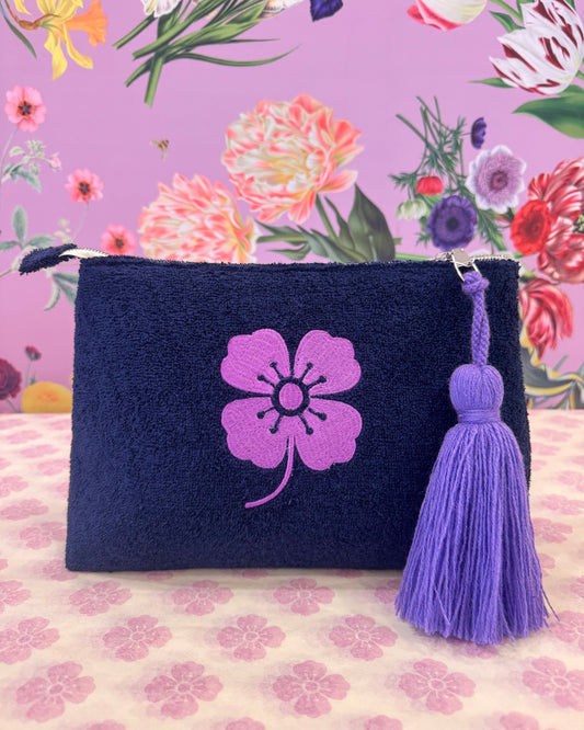 DLD Lucky Poppy Terry Clutch