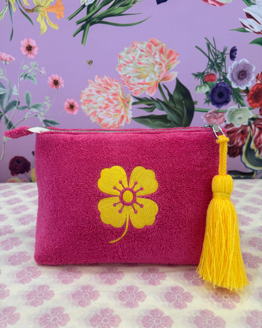 DLD Lucky Poppy Terry Clutch