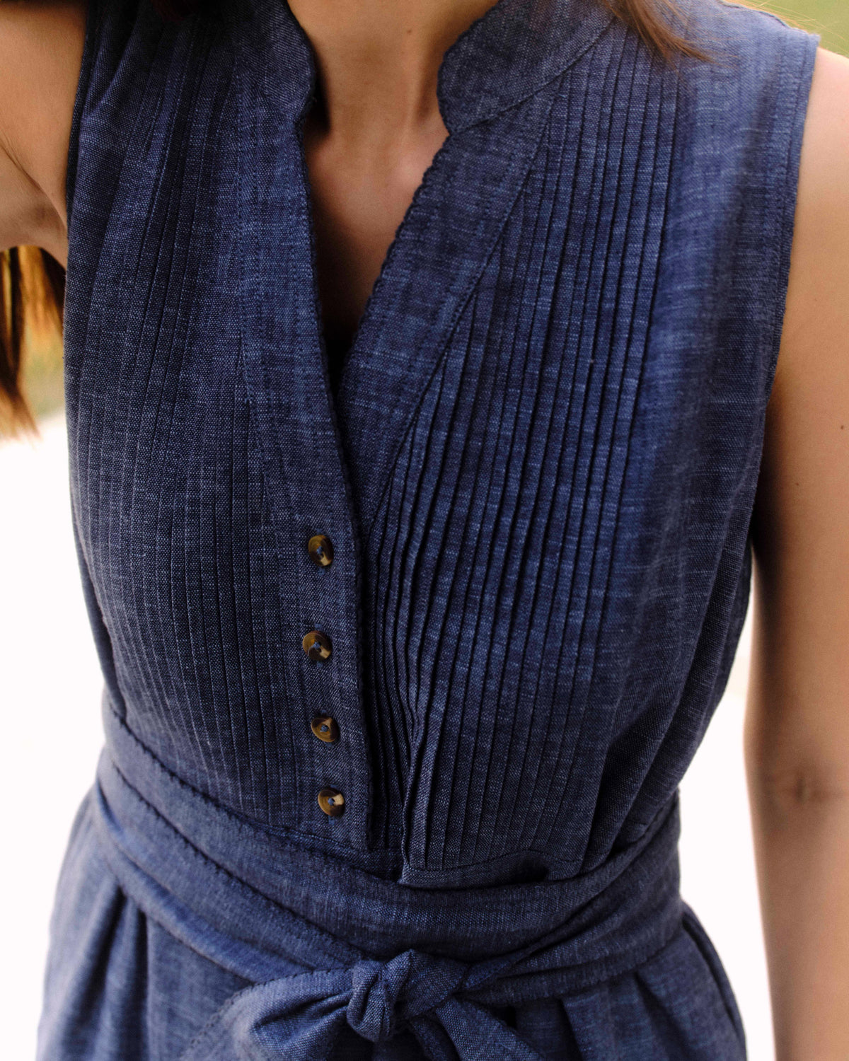 SU26 Dara Maxi Dress-Nautical Chambray