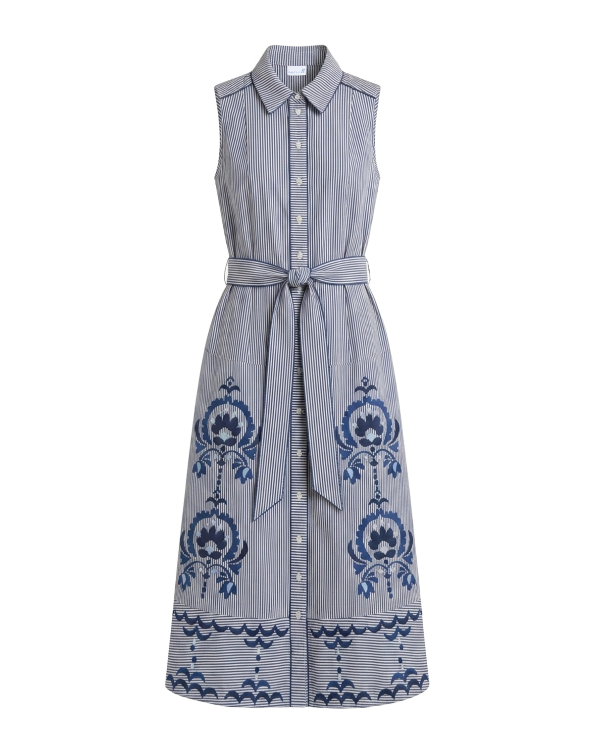 FA26 Francesca Dress-Parkside Floral Stripe